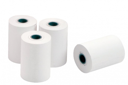 Sumedtec Lot de 10 rouleaux de papier thermique 57 x 40 mm pour tous les Dataphones//TPV 57 x 40 x 12 mm Blanc