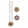 EPINGLE BOULE STRASS x 2