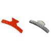 PINCE CRAN PLASTIC ROUGE x 12