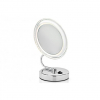 MIROIR GROSSISSANT 10X ECLAIRAGE + 3 PILES