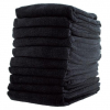 SERVIETTE MICROFIBRE NOIRE x10