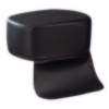 POUF COIFFAGE NOIR  H.17cm