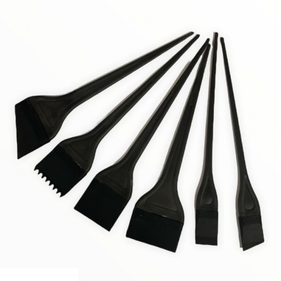 SET PINCEAUX SILICONE x 6