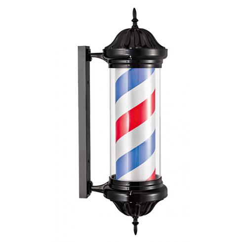 BARBER POLE LUMINEUX NOIR**