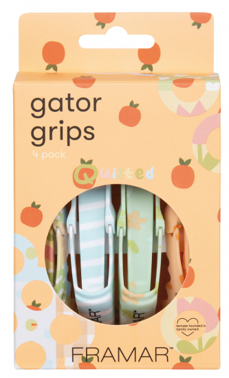 FRAMAR QUILTED SEPARE MECHES GATOR GRIPS x4