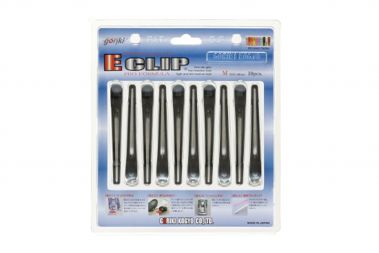 GORIKI E-CLIP M NOIR ou TRANSPARENT 10cm x10pcs