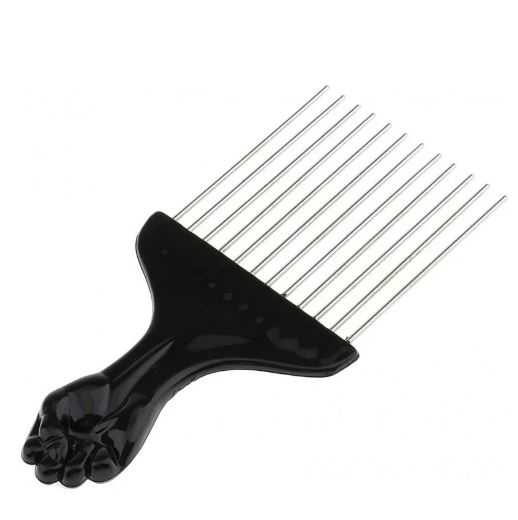 PEIGNE AFRO DENTS METAL LARGE