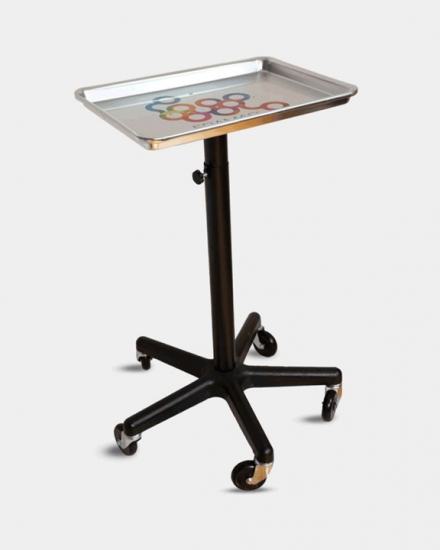 FRAMAR TABLE DE SERVICE PLATEAU ALUMINIUM + 3 BOLS