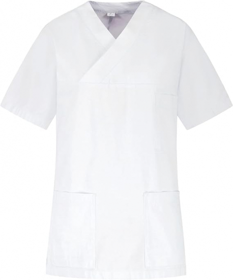 BLOUSE POLYESTER COTON COURTE
