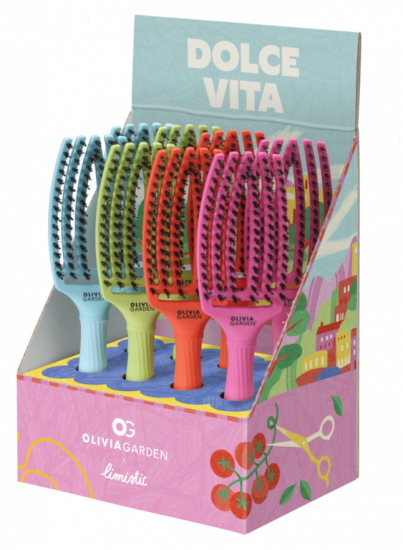 OLIVIA GARDEN PRESENTOIR FINGERBRUSH DOLCE VITA 8pcs