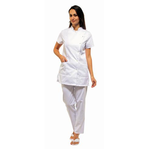 BLOUSE BLANCHE PIQUE COL MAO BLC evds
