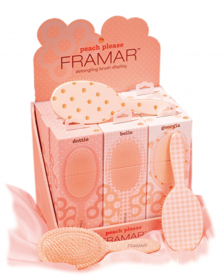 FRAMAR PEACH PLEASE PRESENTOIR DE BROSSES 9pcs