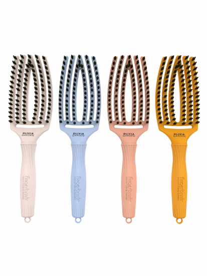 OLIVIA GARDEN BROSSE FINGERBRUSH 6 RANGS - COLORIS FANTAISIE