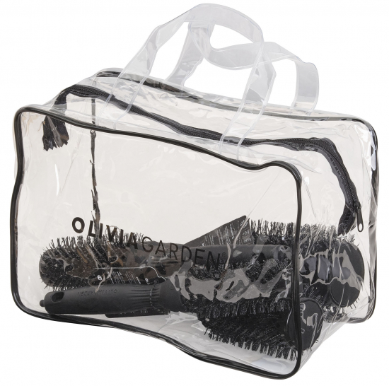 OLIVIA GARDEN BROSSE BLOWOUT SHINE WAVY BRISTLES BLACK LABEL LOT 4pcs