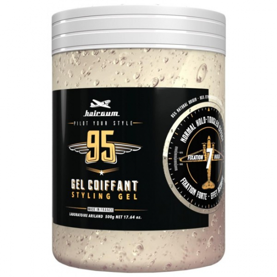 HAIRGUM GAMME 95 GEL COIFFANT FIXATION FORTE POT 500g