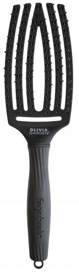 OLIVIA GARDEN FINGERBRUSH DOUBLE BRISTLES BLACK M