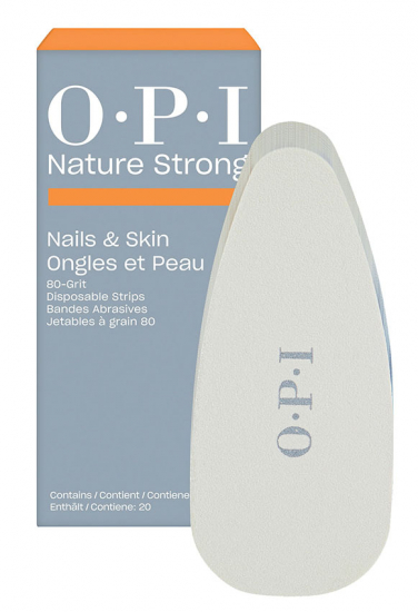 OPI NATURE STRONG CARE BANDES ABRASIVES JETABLES GRAIN 80 x20