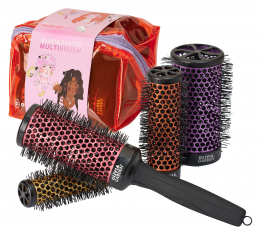 OLIVIA GARDEN MULTIBRUSH TRAVEL KIT MANCHE + 4 BARILLETS 25/35/45/55