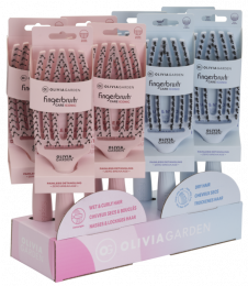 OLIVIA GARDEN PRESENTOIR FINGERBRUSH PASTEL LOVE 26 8pcs New