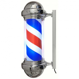 BARBER POLE LUMINEUX GM CHROME**