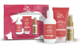 WELLA COFFRET VOYAGE COLOR BRILLANCE SH 100ml + MSK 75ml + HUILE 30ml