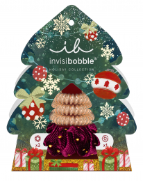 INVISIBOBBLE COLLECTION NOEL SAPIN CHOUCHOU + 3 ELASTICS SPIRALES