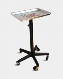 FRAMAR TABLE DE SERVICE PLATEAU ALUMINIUM + 3 BOLS
