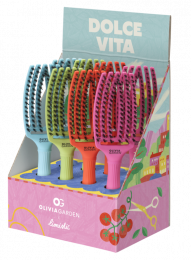 OLIVIA GARDEN PRESENTOIR FINGERBRUSH DOLCE VITA 8pcs