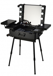 VALISE MAKE UP 6 LAMPES +PIED TELESCOPIQUE