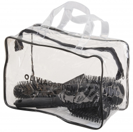 OLIVIA GARDEN BROSSE BLOWOUT SHINE WAVY BRISTLES BLACK LABEL LOT 4pcs