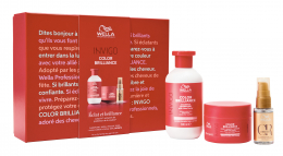 WELLA COFFRET COLOR BRILLANCE SH 300 ml + MASQUE 150 ml + HUILE