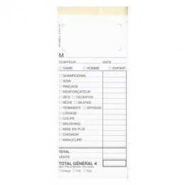 FICHE CAISSE AUTOCOPIANTE 10 CARNETS x50
